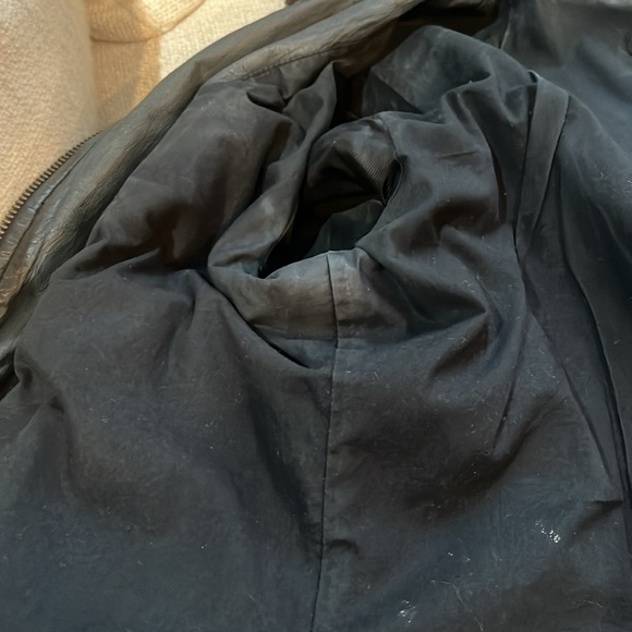 Bloomingdale’s Aqua 100% Leather Moto Style Jacket Medium - Picture 14 of 16